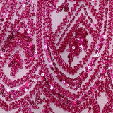 Beaded Embroidered Lace Mesh