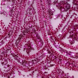 Beaded Embroidered Lace Mesh