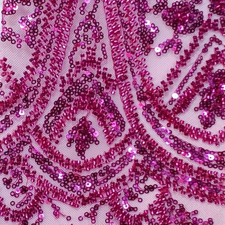 Beaded Embroidered Lace Mesh