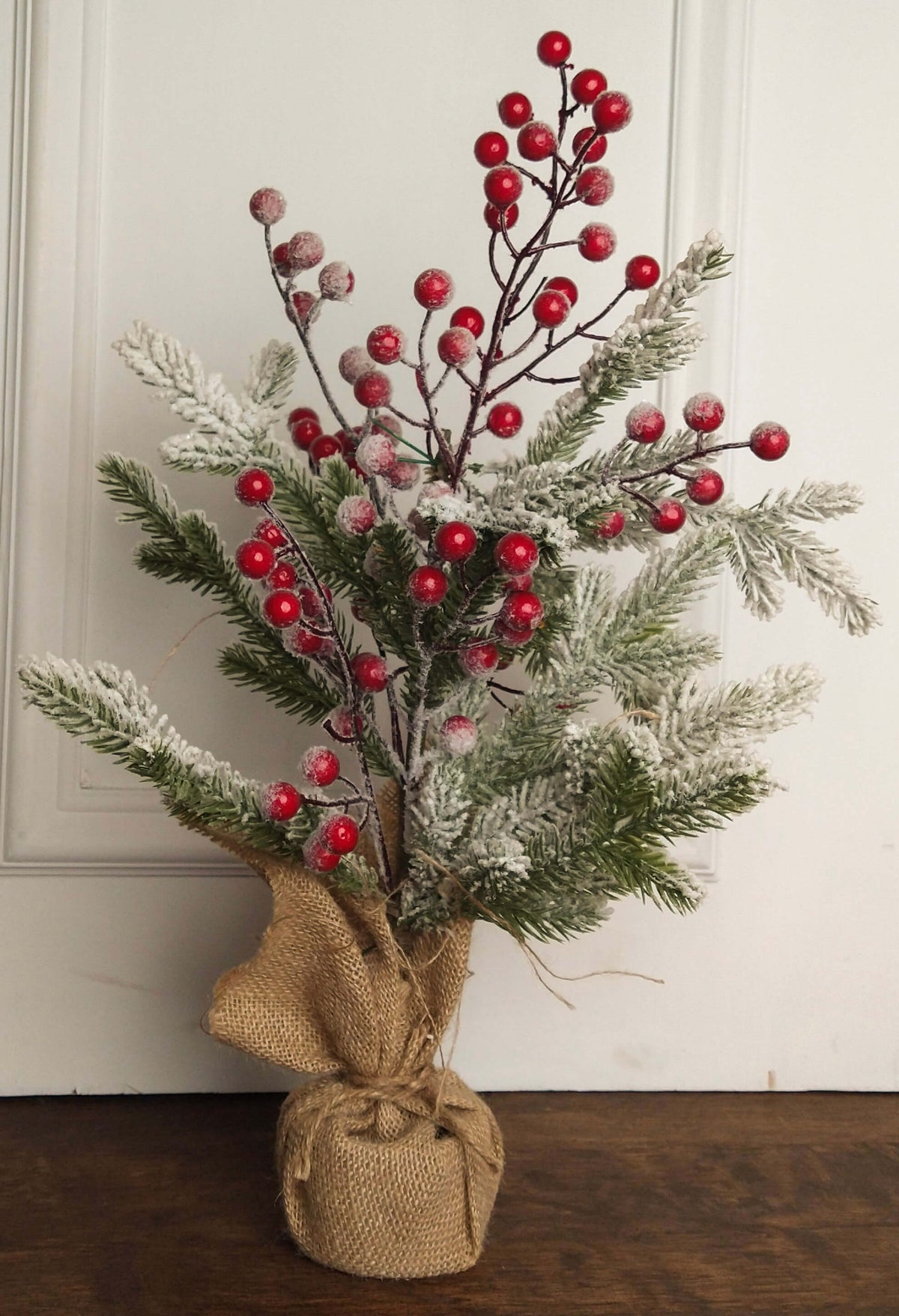 19” Frosted Tree with Berries