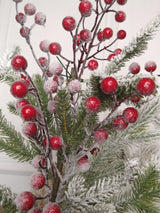 19” Frosted Tree with Berries