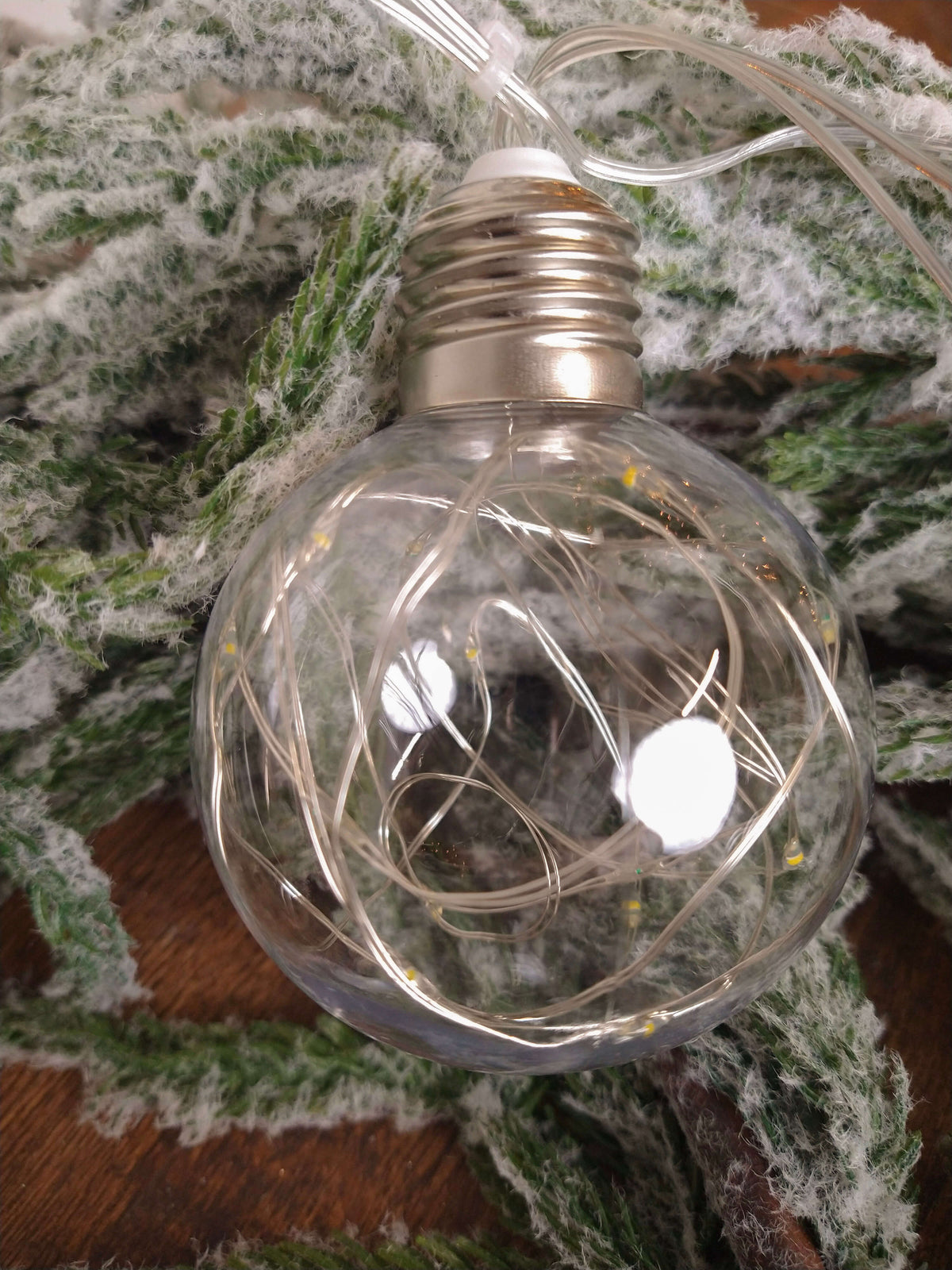 LED String Lights with Clear Balls - 3" Orbs