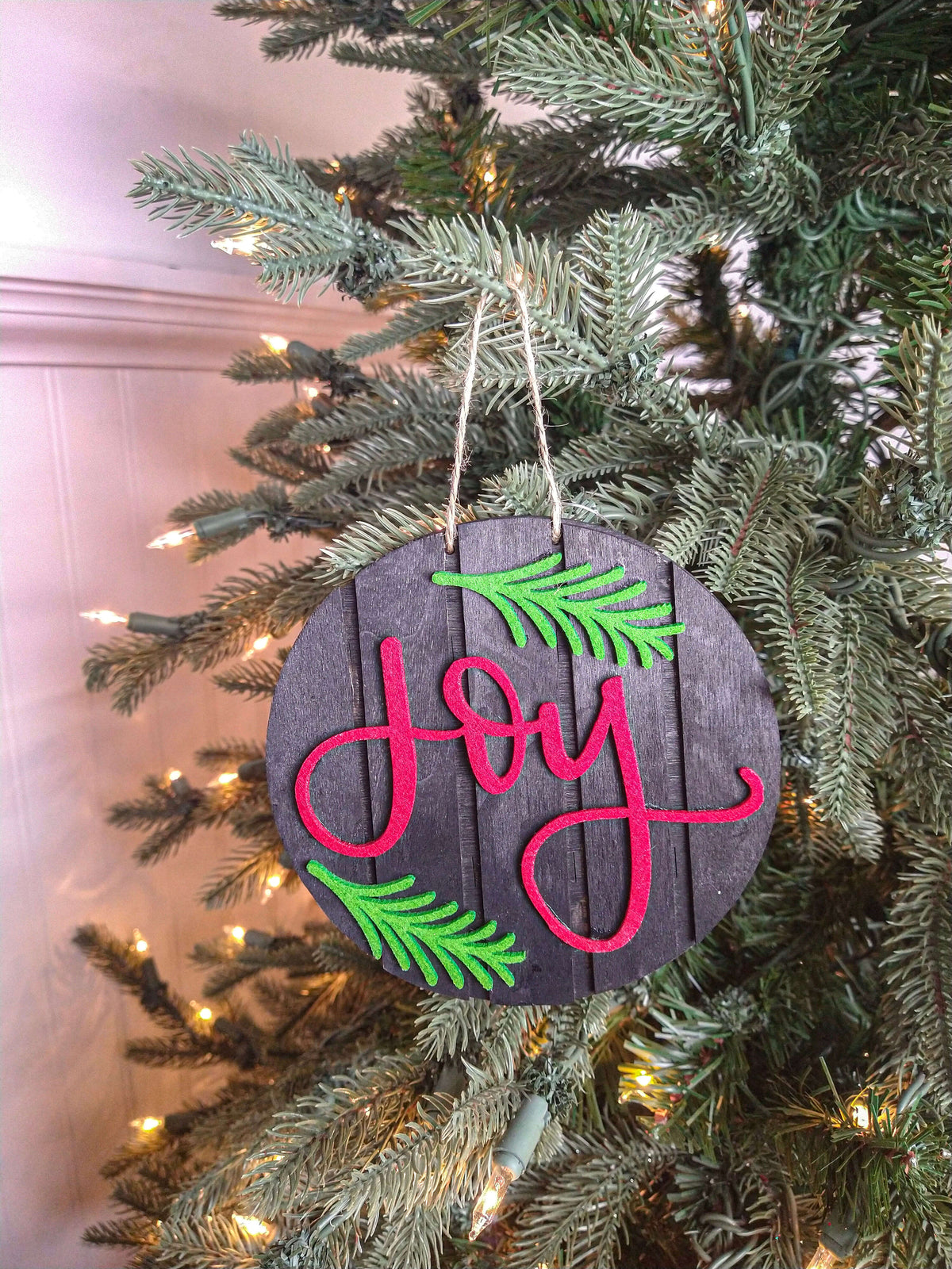 5” Joy Christmas Ornament