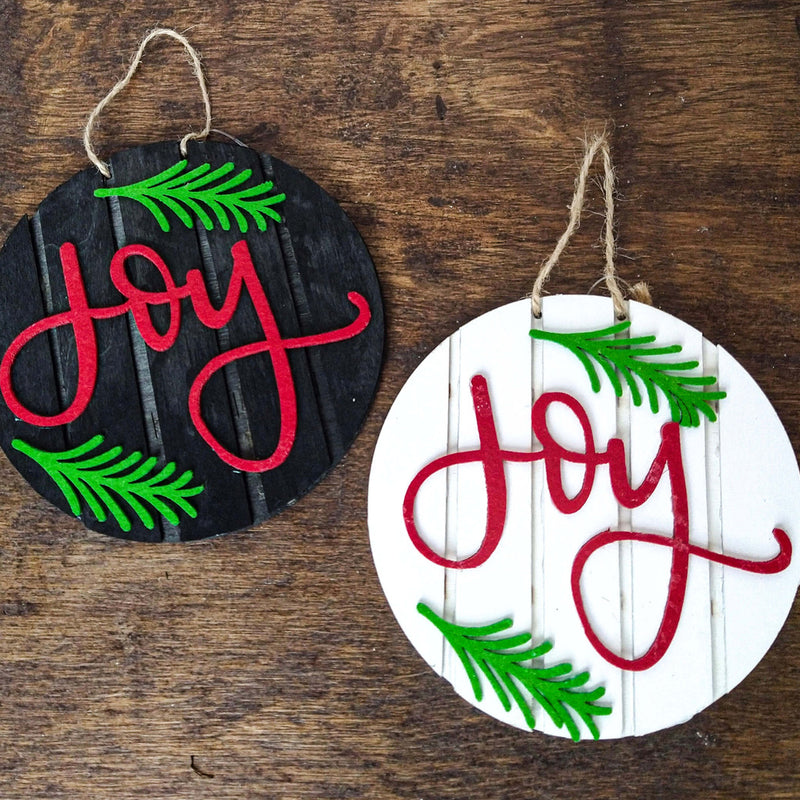 5 Inch Joy Christmas Ornament Decorative Hanging Ornament