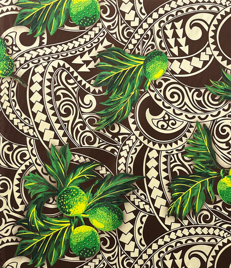Longan Poly Cotton Fabric - Traditional Tattoo Background, 45" Width (1 Yard)