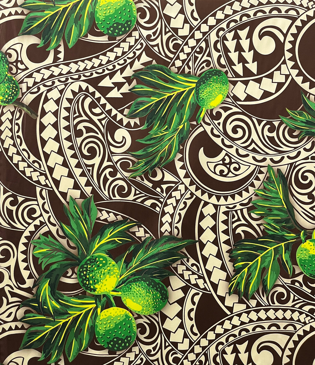 Poly Cotton Fabric Longan Traditional Tattoo Background
