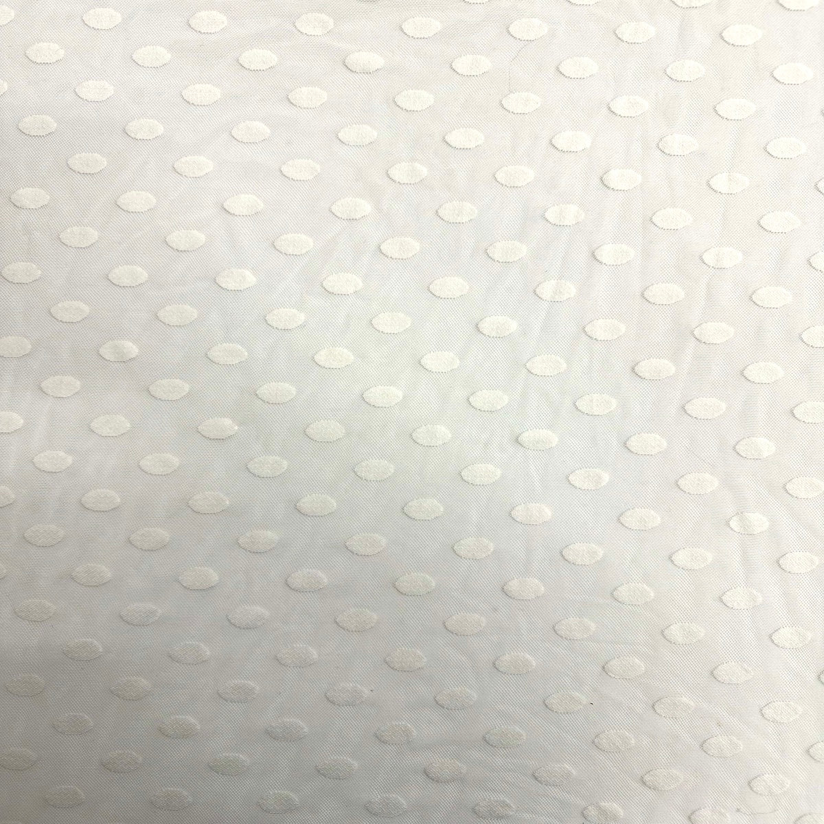 Mesh Fabric Flocked Polka Dot 58" Wide