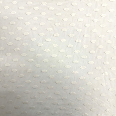 Mesh Fabric Flocked Polka Dot 58" Wide
