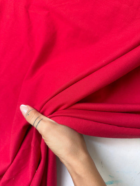 Stretch Cotton Jersey Knit Red