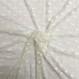 Mesh Fabric Flocked Polka Dot 58" Wide