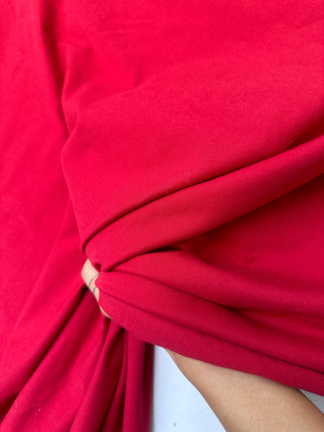 Stretch Cotton Jersey Knit Red