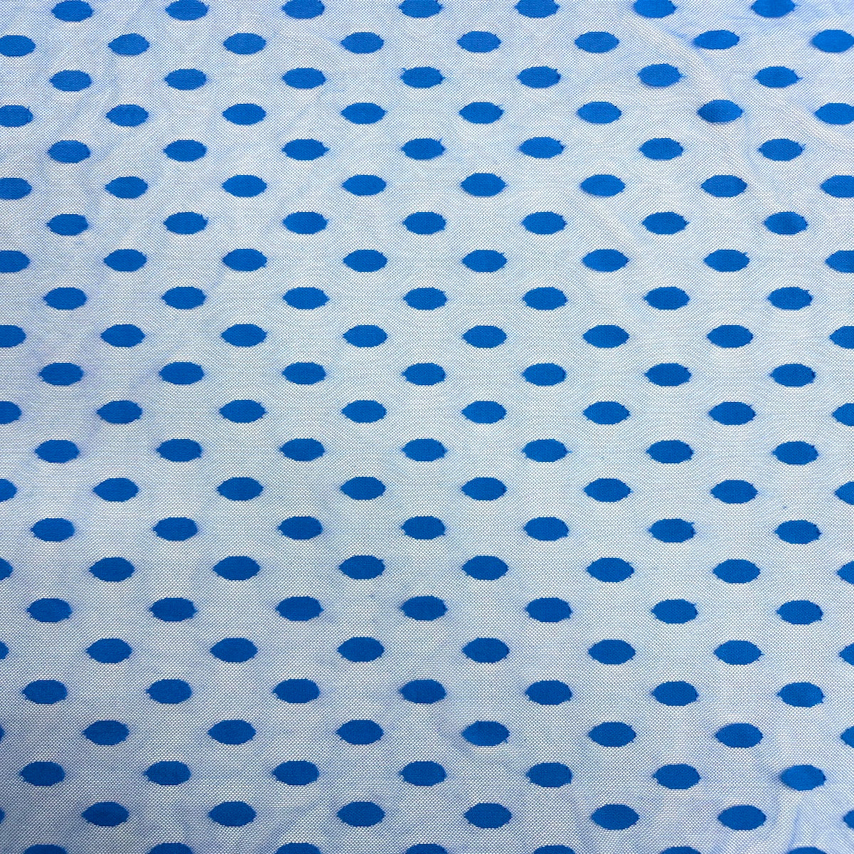 Mesh Fabric Flocked Polka Dot 58" Wide
