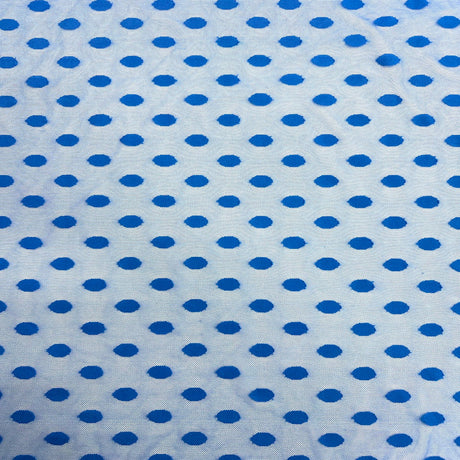 Mesh Fabric Flocked Polka Dot 58" Wide
