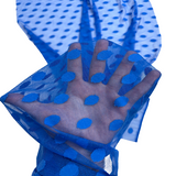 Mesh Fabric Flocked Polka Dot 58" Wide