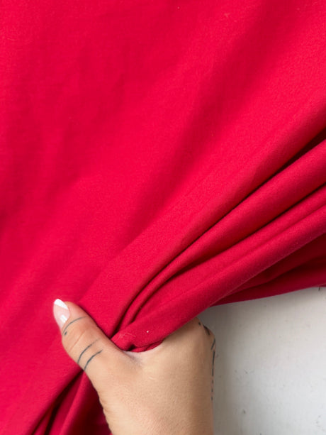 Stretch Cotton Jersey Knit Red
