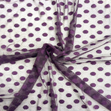 Mesh Fabric Flocked Polka Dot 58" Wide