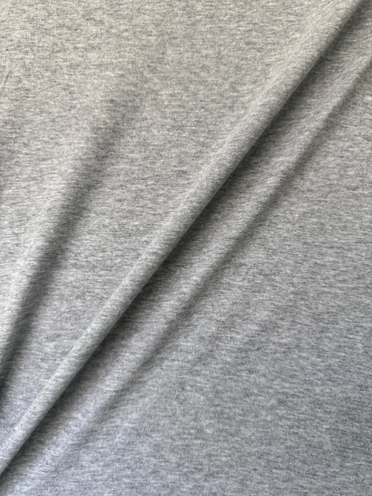 Heather Gray Cotton Jersey Knit