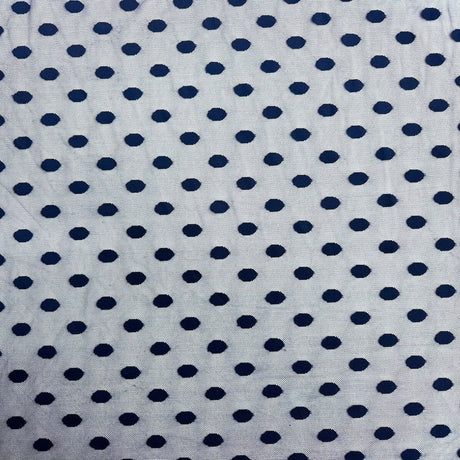 Flocked Polka Dot Mesh Nylon Spandex Fabric - Plum, Black, Ivory, Royal, Navy, 58" Width, 1" Polka Dots, 4-Way Stretch (1 Yard)