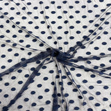 Mesh Fabric Flocked Polka Dot 58" Wide