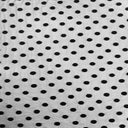 Flocked Polka Dot Mesh Nylon Spandex Fabric - Plum, Black, Ivory, Royal, Navy, 58" Width, 1" Polka Dots, 4-Way Stretch (1 Yard)