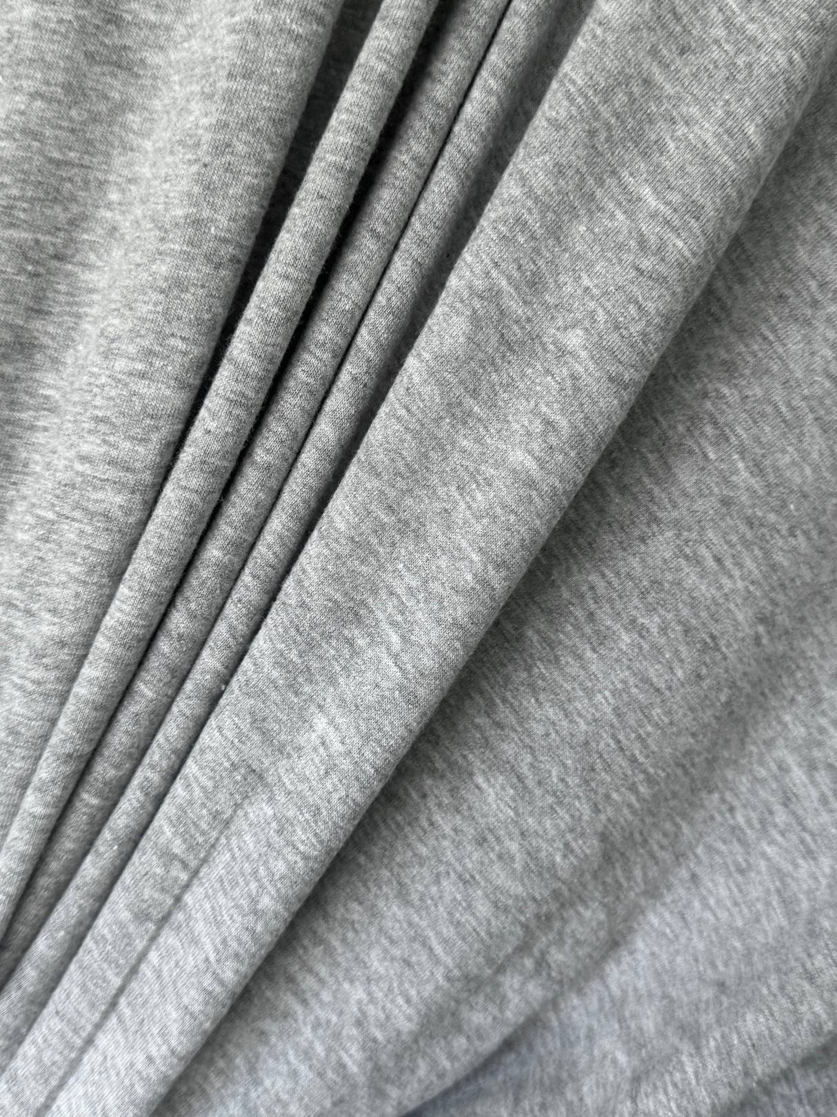 Heather Gray Cotton Jersey Knit