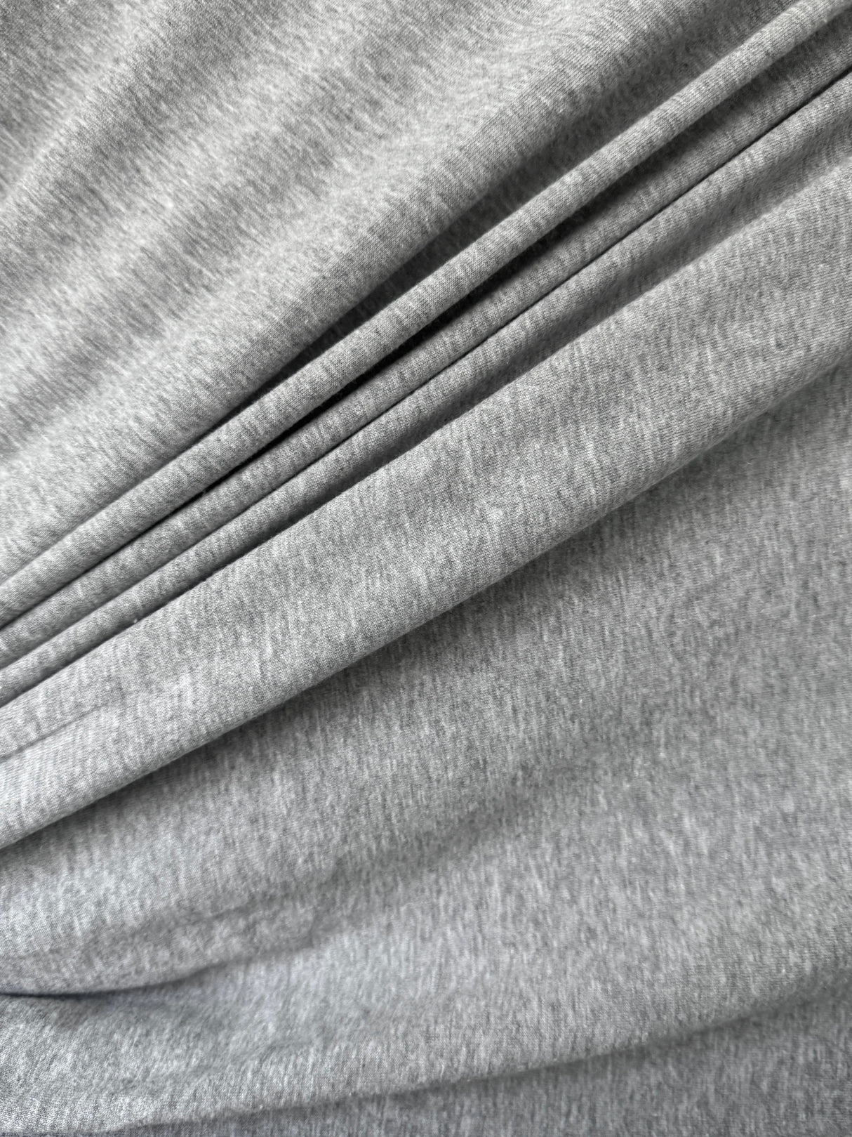 Heather Gray Cotton Jersey Knit