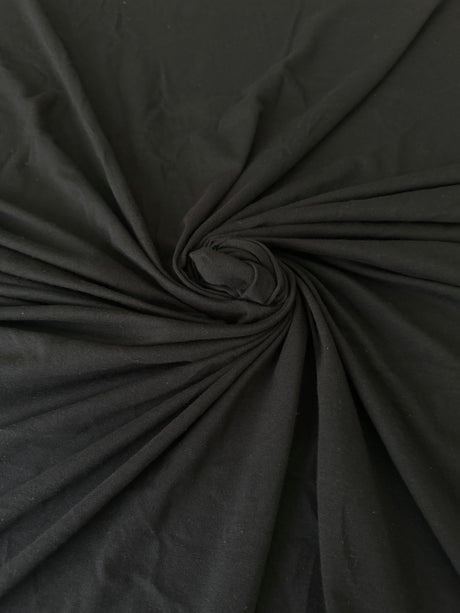 Black Cotton Jersey Knit