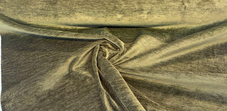 Luxor Spinach Green Soft Chenille Fabric - Solid Textured Chenille, 56" Width (1 Yard)