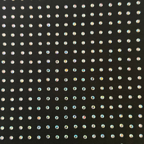 Rhinestone 4-Way Stretch Polyester Spandex Fabric