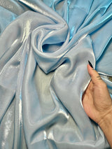 Liquid Shimmery Chiffon Baby Blue