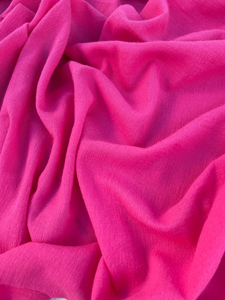 Fuchsia Crinkle Cotton Gauze
