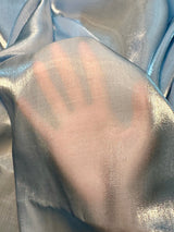 Liquid Shimmery Chiffon Baby Blue