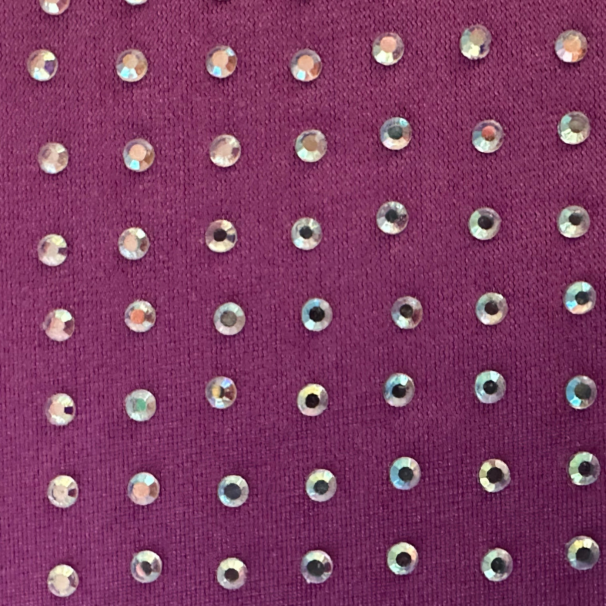 Rhinestone 4-Way Stretch Polyester Spandex Fabric