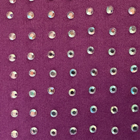 Rhinestone 4-Way Stretch Polyester Spandex Fabric