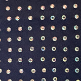 Rhinestone 4-Way Stretch Polyester Spandex Fabric