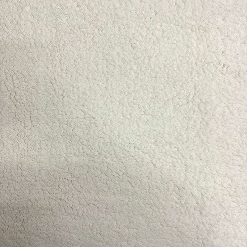 Sherpa Faux Fur Polyester Fabric - Solid, 60" Width (1 Yard)