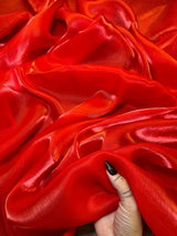 Liquid Shimmery Chiffon Red