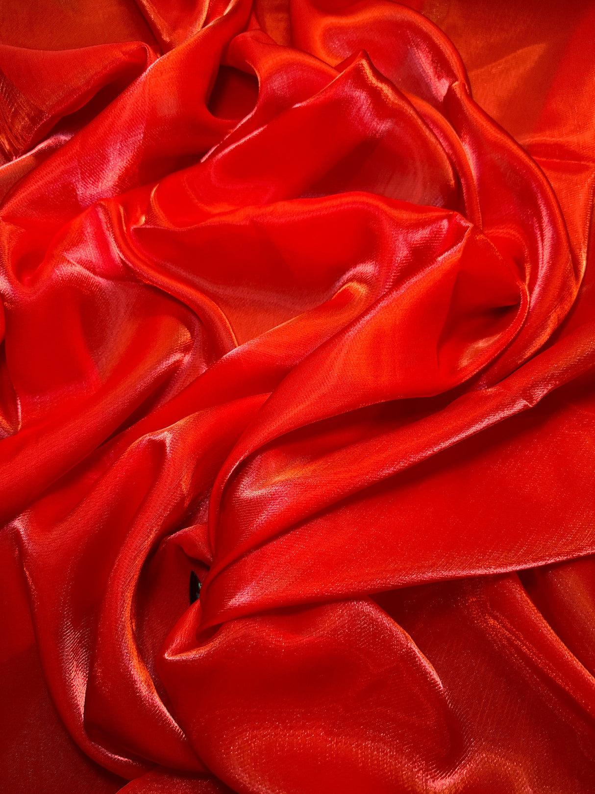 Liquid Shimmery Chiffon Red