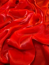 Liquid Shimmery Chiffon Red