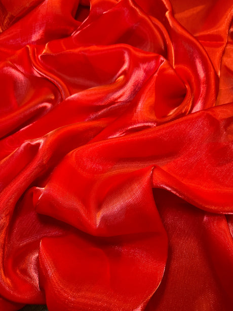 Liquid Shimmery Chiffon Red