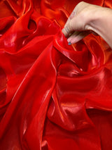 Liquid Shimmery Chiffon Red