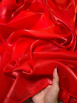 Liquid Shimmery Chiffon Red