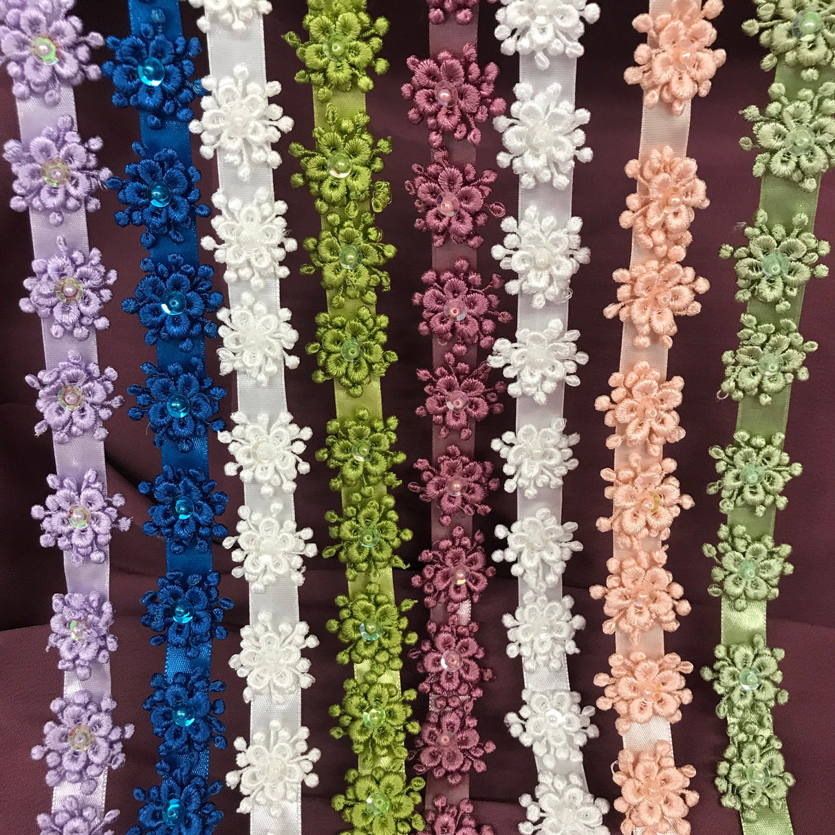 Beaded 3D Guipure Floral Lace Trimming