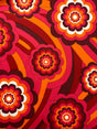 Retro Floral Printed Spandex Fabric - Retro Floral Print, 58"/60" Width (1 Yard)