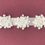 Beaded 3D Guipure Floral Lace Trimming
