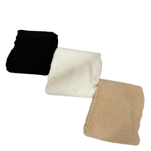 Sherpa Faux Fur Polyester Fabric - Solid, 60" Width (1 Yard)