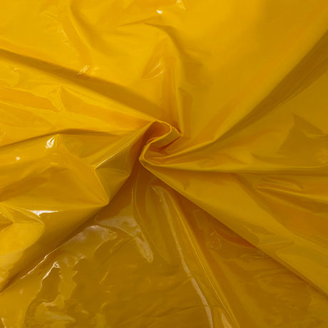 Patent Faux Leather Apparel Vinyl Fabric - 90 Percent Polyurethane 10 Percent Spandex, 4-Way Stretch, 54" Width (1 Yard)