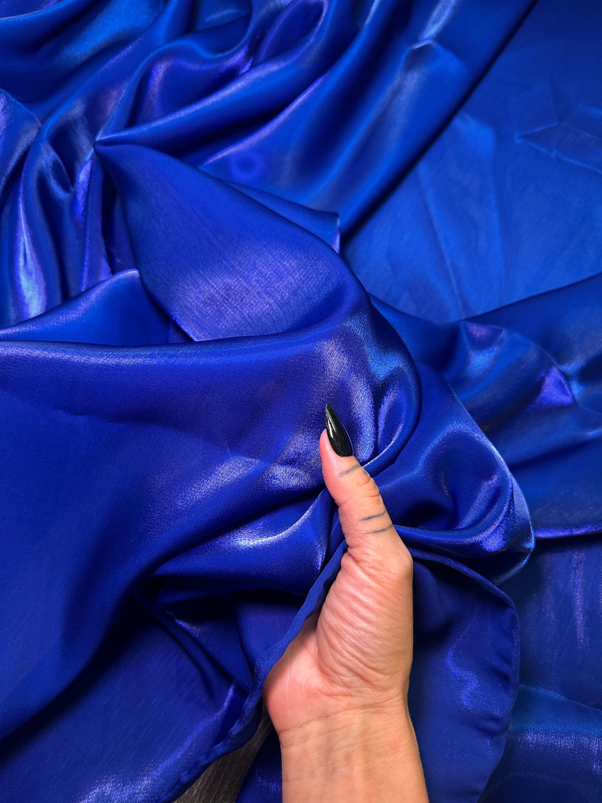 Liquid Shimmery Chiffon Royal Blue
