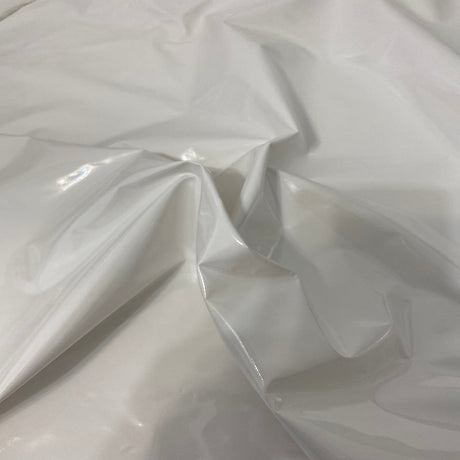 Patent Faux Leather Vinyl Fabric 54” Wide, Mechanical 4-Way Stretch for Apparel and Crafts