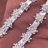 Beaded 3D Guipure Floral Lace Trimming